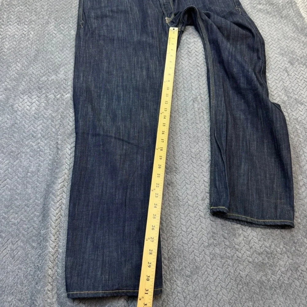 Levi's 514 Jeans‎ Mens 40x31 Blue Slim Straight Dark Wash Denim Flap Pocket